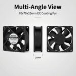 SXDOOL 70mm 115V/230V EC Axial Fan 27.6CFM Dual Ball Bearing 115V / 230V gallery image 8 - SXDOOL EC energy-saving axial fan 70mm 115V / 230V for OEM thermal projects