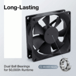 SXDE8025BH 80mm 110-240V gallery image 4 - SXDOOL EC energy-saving axial fan 80mm 110-240V for OEM thermal projects