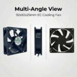 SXDOOL 92x92x25mm 115V/230V EC Axial Fan 55.2CFM Dual Ball Bearing 115V / 230V gallery image 6 - SXDOOL EC energy-saving axial fan 92x92x25mm 115V / 230V for OEM thermal projects