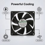 SXDOOL 92x92x25mm 115V/230V EC Axial Fan 55.2CFM Dual Ball Bearing 115V / 230V gallery image 2 - SXDOOL EC energy-saving axial fan 92x92x25mm 115V / 230V for OEM thermal projects