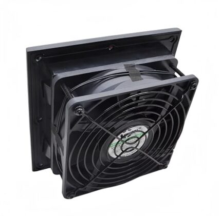 SXDOOL #803 Black 150x150mm IP54 Enclosure Filter Fan Kit, 115V/230V product image 2