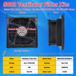 SXDOOL #803 Black 150x150mm IP54 Enclosure Filter Fan Kit, 115V/230V product image 3