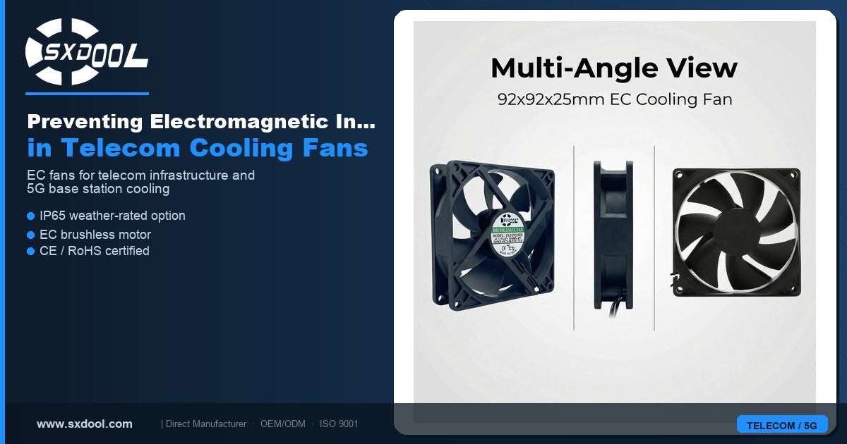 SXDOOL Preventing Electromagnetic Interference (EMI) in Telecom Cooling Fans — Industrial Cooling Fan