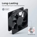 SXDE8038BH 80x80x38mm 90-270V gallery image 7 - SXDOOL EC energy-saving axial fan 80x80x38mm 90-270V for OEM thermal projects