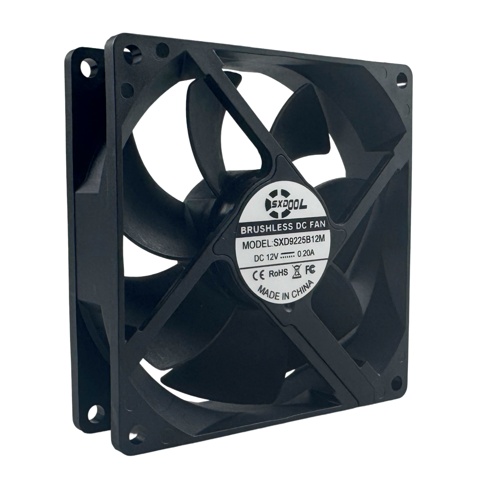 SXD9225B12M_1 SXDOOL SXD9225B12M IP68 DC Fan 92x92x25mm 12V - Image 1