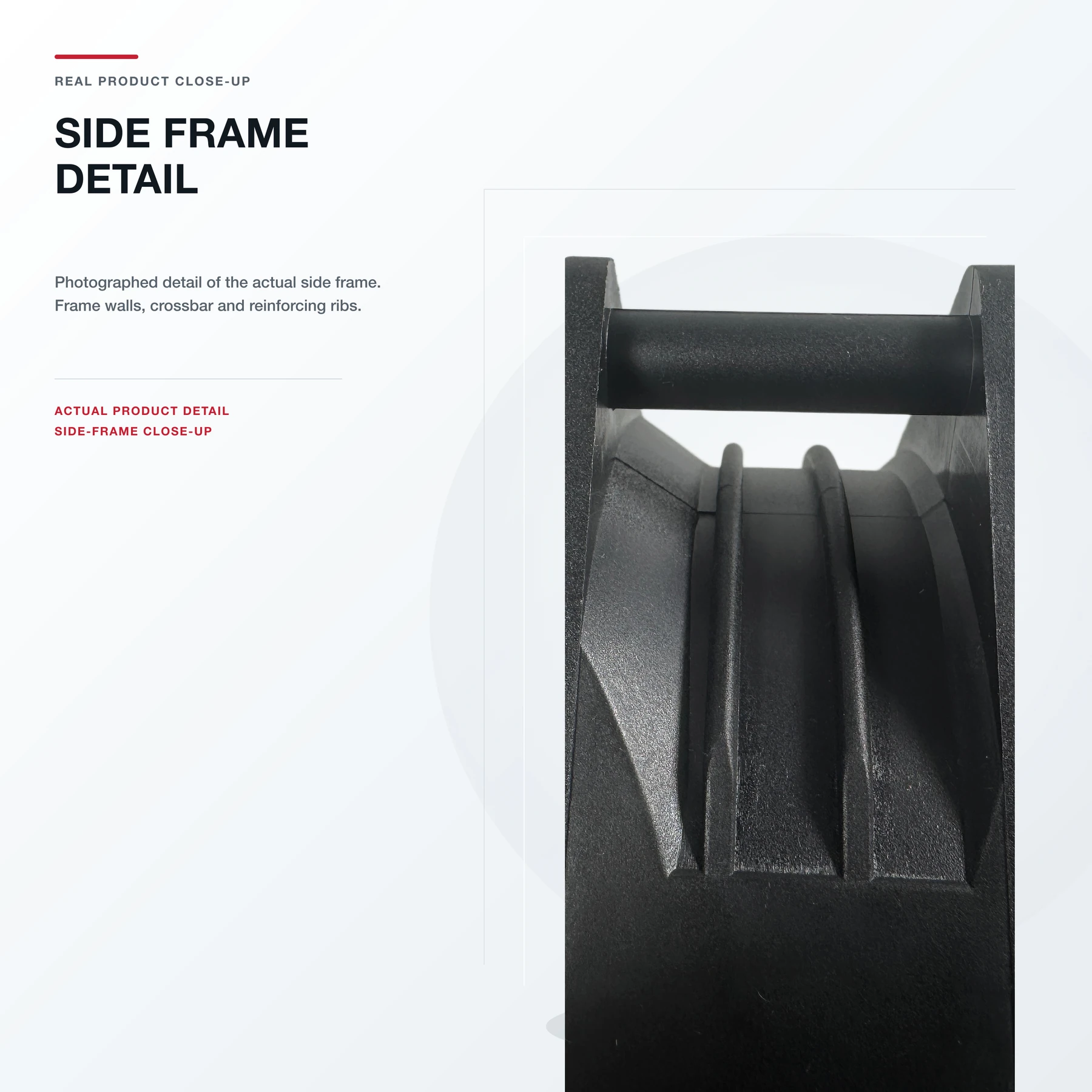 Real product close-up of the 38mm frame depth on the SXDOOL 12038 fan