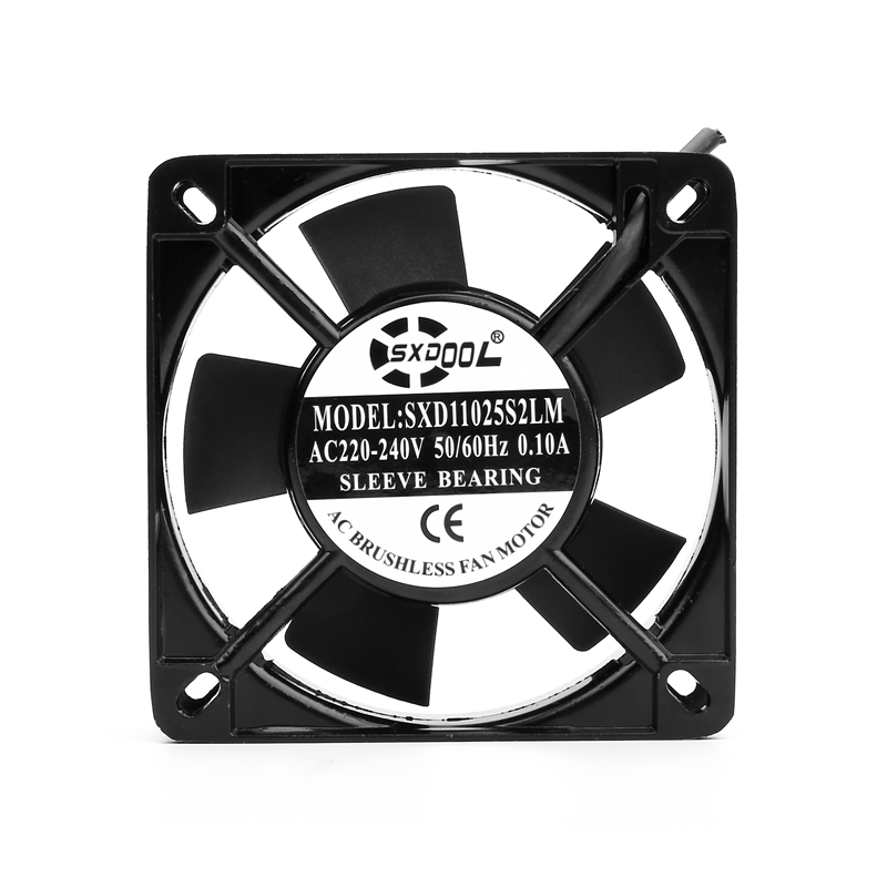 SXD11025S2LM_1.jpg SXDOOL 110x110x25mm AC Axial Cooling Fan | SXD11025S2LM AC 220-240V Sleeve Bearing - Image 1