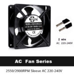 SXDOOL 120x120x38mm AC Axial Cooling Fan | SXD12038S2LM AC 220-240V Sleeve Bearing
