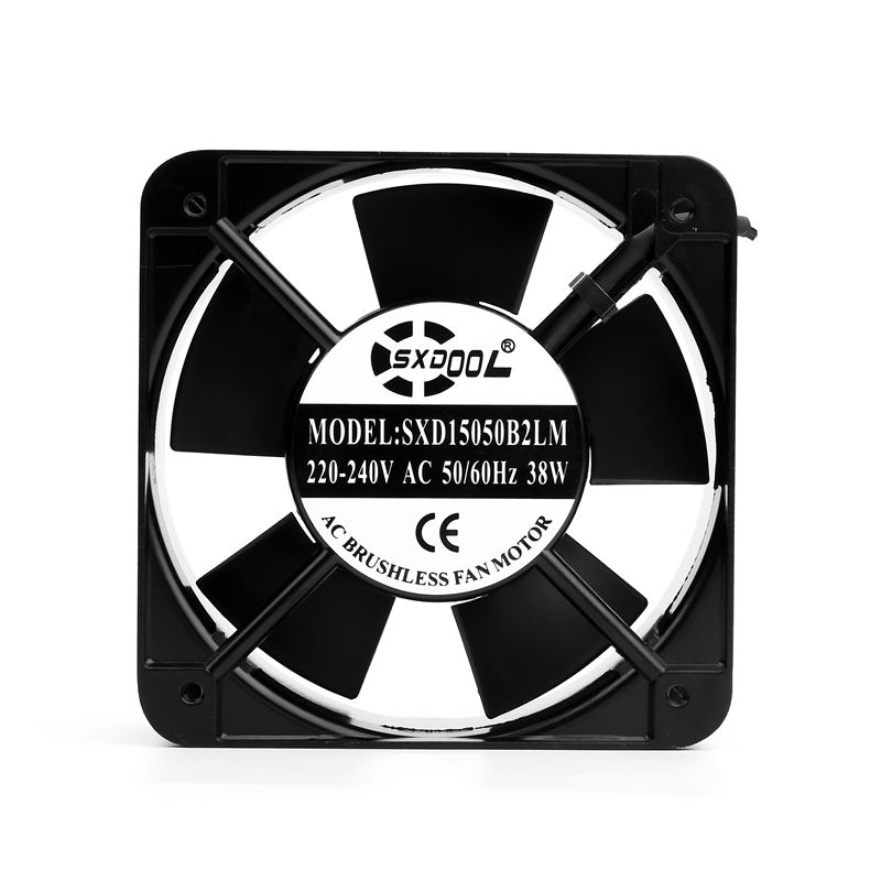 SXD15050B2LM_1.jpg SXDOOL 150x150x51mm AC Axial Cooling Fan | SXD15050B2LM AC 220-240V Dual Ball Bearing - Image 1