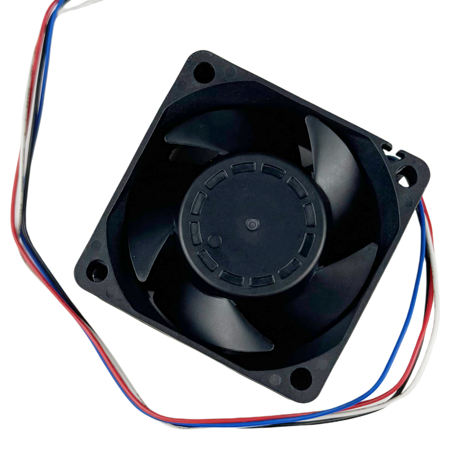 SXD6038B24H_3 SXD6038B24H-RDP 24V cooling fan, front view with four lead wires