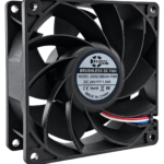 SXD9238B24H-PWM 92 x 92 x 38 mm 24V DC cooling fan with dual ball bearings, label side at an angle.