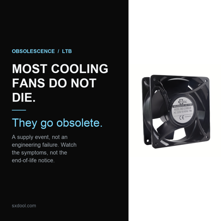 Obsolescence Management and Last-Time-Buy Planning for Cooling Fans
