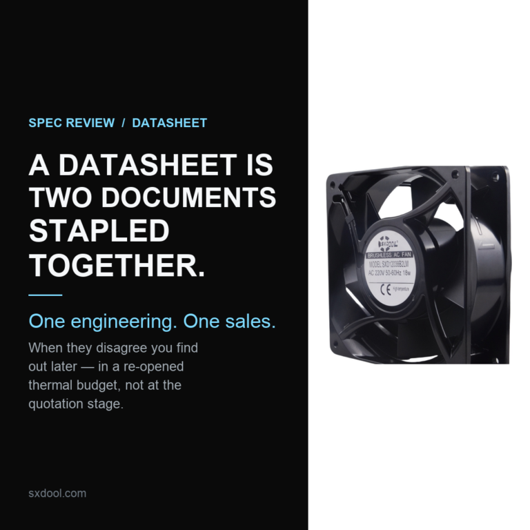 Spec Sheet Red Flags: When a Fan Datasheet Doesn’t Add Up